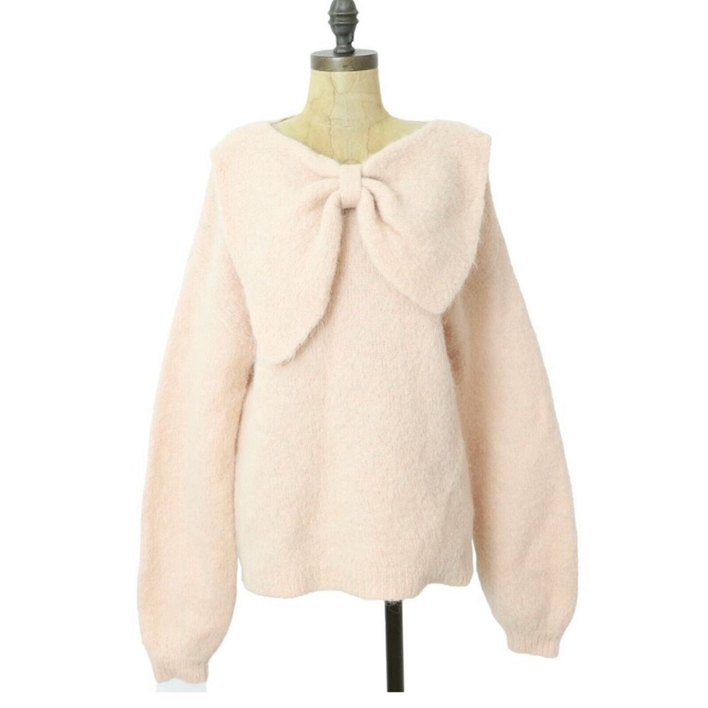 Pink Bow sweater S 🎀 TiMo